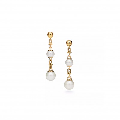 TIFFANY HARDWEAR COLLECTION TRIPLE LINK EARRINGS 70607107